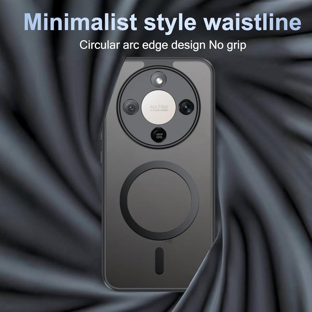 Чехол для Magsafe Магнитная беспроводная зарядка Матовый жесткий противоударный чехол для Honor Magic 8 Lite X9D