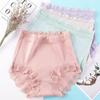 3 шт. женские трусики кружевные трусики с высокой талией удобные трусики большого размера треугольные трусы нижнее белье трусы
