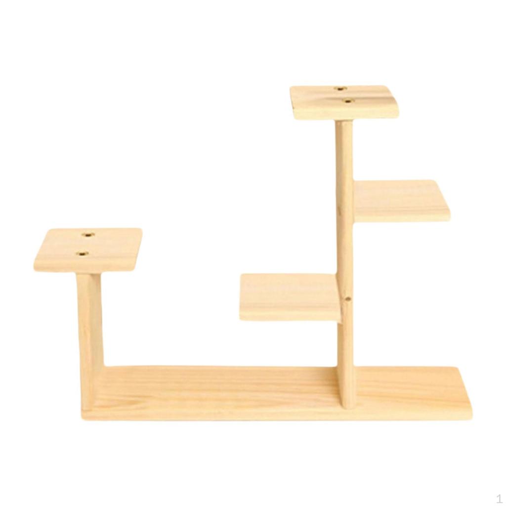 Wooden Plant Stand Desktop Tiered Flower Shelf Storage Holder Creative Display Rack Pot
