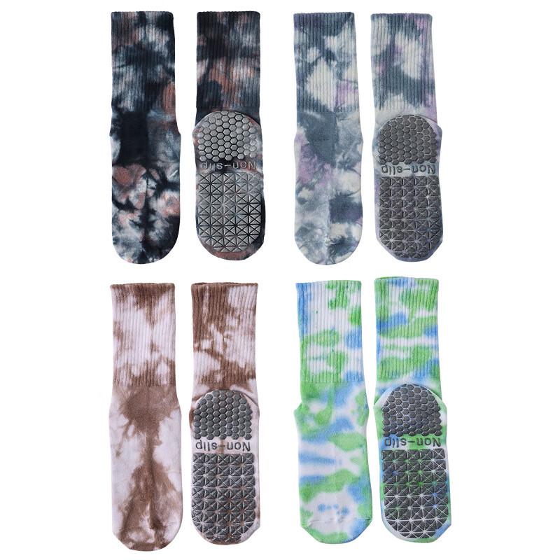 OEING Non-Slip Tie-Dye Yoga Pilates Socks