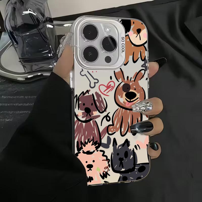 Чехол для телефона Funny Cats Graffiti Dog Laser IMD для Samsung Galaxy S24 S23 S22 S21 Ultra Plus S20 FE A13 A23 A15 A35 A55 A52