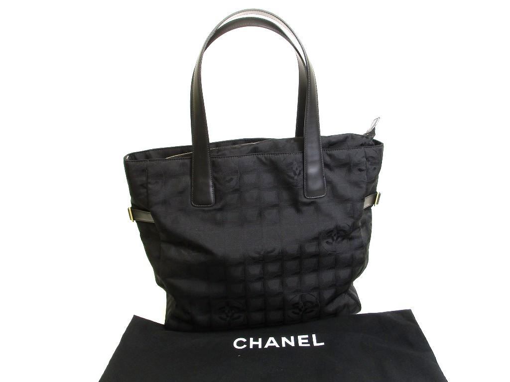 Оригинальная новая черная нейлоновая кожаная сумка-тоут CHANEL, ручная сумка, сумка-шоппер #a958 Восстановленная