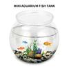 Fish Tank Transparent Anti-drop Smooth Plastic Aquarium Tank Round Fish Bowl Home Use