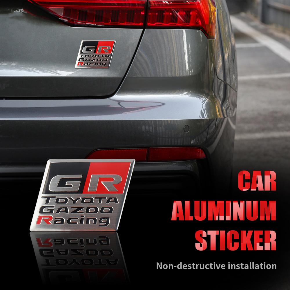 1 шт. 3D Алюминиевый Спортивный Значок GR Sport Наклейка на Авто Логотип Маркировка Эмблема Наклейка Декор Для RAV4 Avensis Prado Prius Автоаксессуар