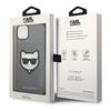 Чехол для iPhone 14 Plus Karl Lagerfeld Hardcase Saffiano Серебристый