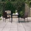 VidaXL 3-Piece Garden Dining Set Outdoor Dining Furniture Table and Dining Chairs Patio Furniture 3099401