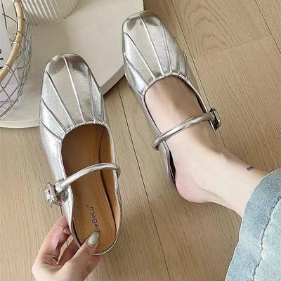 Серебристый цвет внутри Высокая мода толстая подошва сандалии мюли