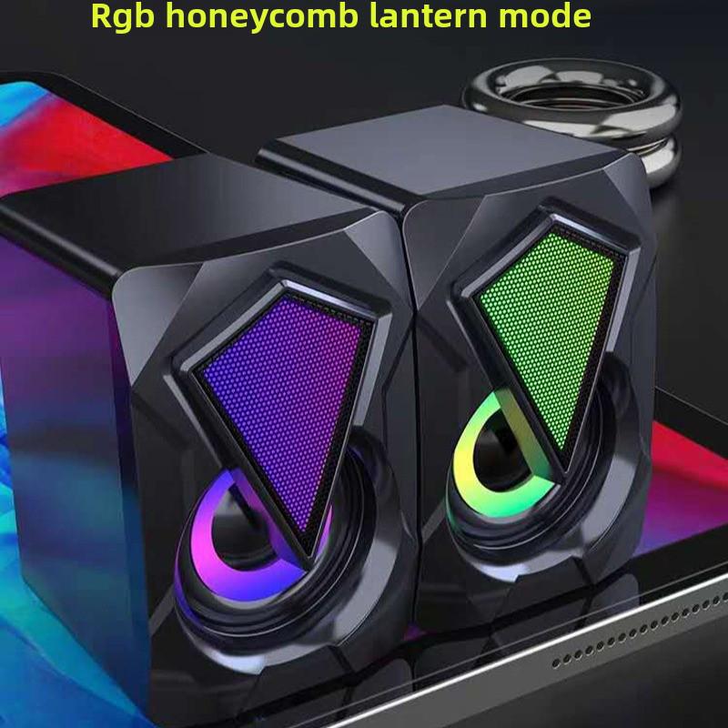 X2 RGB проводные мини-мультимедийные компьютерные колонки для настольных компьютеров и ноутбуков