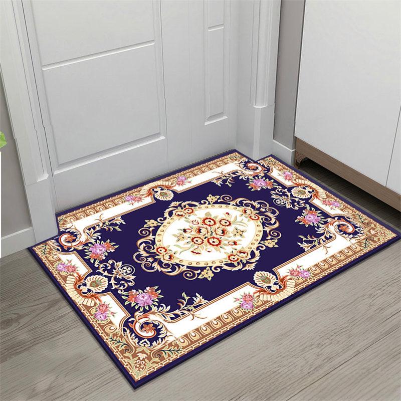 European Style Modern Non-Slip Water-Absorbing Door Mat, Machine Washable Entrance Carpet