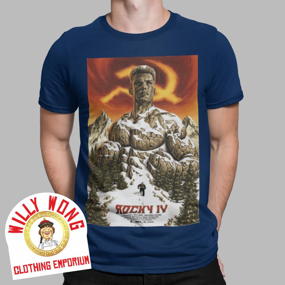 ФУТБОЛКА ROCKY 4 ИВАН ДРАГО БОКСЕР ФИЛЬМ РЕТРО РОССИЯ ФУТБОЛКА 80-Х ИКОНА СТАЛЛОНЕ ЧЕМПИОН Унисекс Футболка