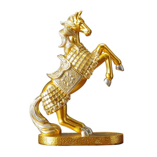 Имитация фигурки лошади Реалистичная миниатюрная пони Смола Статуэтка Скульптура животного Украшение Орнамент Подарок на новоселье