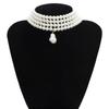 Wedding Jewelry Accessories Irregular Shape Pearls Pendant Korean Style Choker Women Necklace