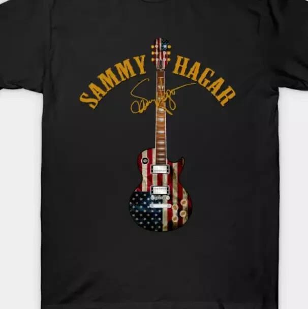 Печать Sammy Hagar, хлопок, новая футболка на Хэллоуин, унисекс