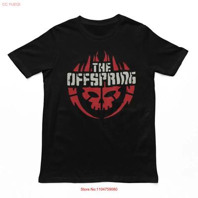 Мужская футболка The Offspring с логотипом-черепом Рок-н-ролл Музыка Классическая Новая Черная винтажная Стирка Графика Дышащая дизайнерская одежда