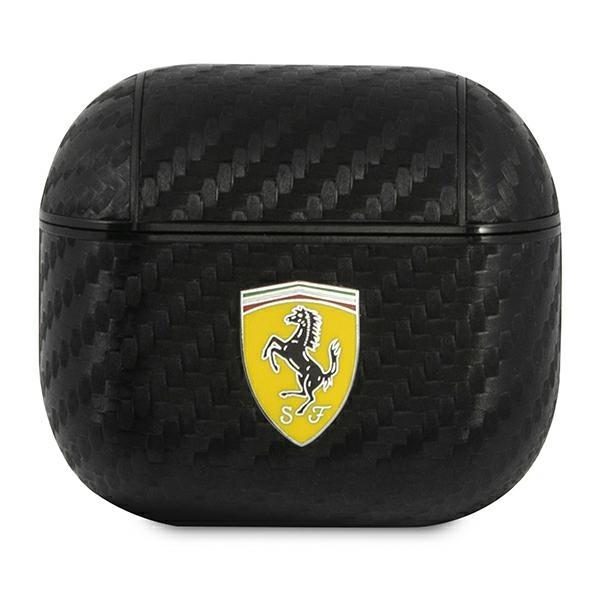 Ferrari Fesa3Cabk Airpods 3 Coverczarny/Black On Track Pu Carbon