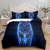 Digital Wolf Duvet/Doona Cover Set Single Twin Double Queen King Cal King Size Bed Linen Set