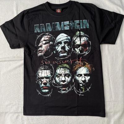 Футболка группы Rammstein Новая Размер M Индустриальный Метал Немецкий Рок Япония
