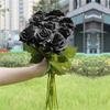 10 шт. искусственных роз из искусственного латекса Real Touch Rose Flower свадебный букет для украшения дома искусственные цветы черные розы