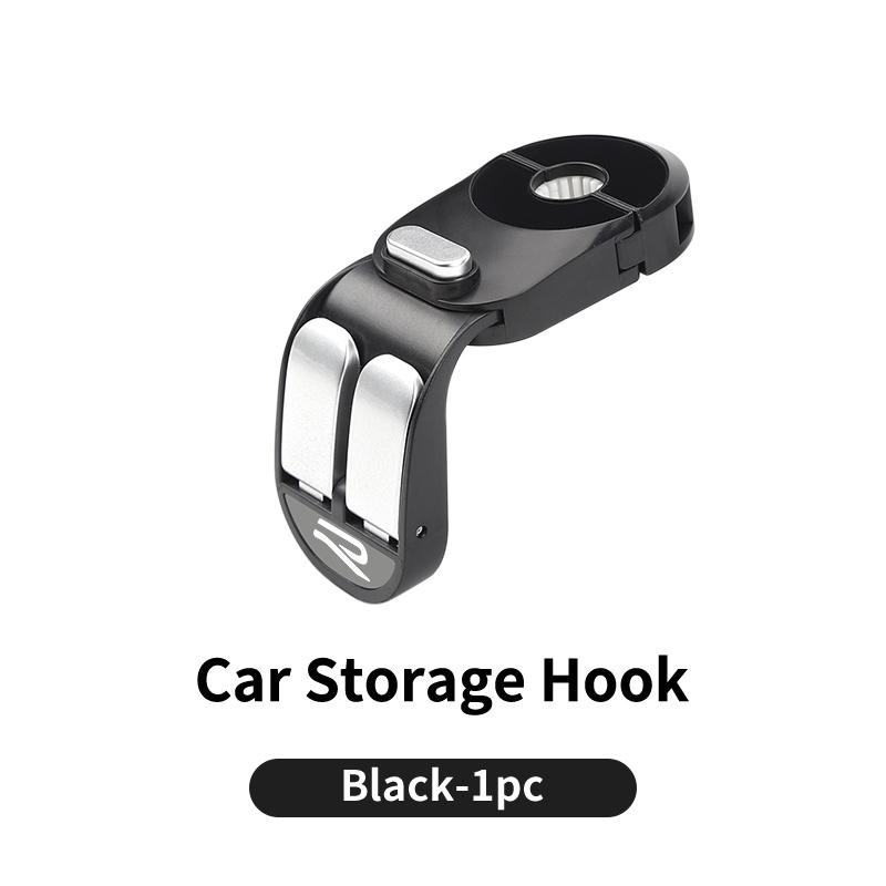 CAT1 Car Retractable Double Hook Seat Back Storage Hanger Organizer Auto Accessories For Volkswagen VW Passat Golf Tigua CC T-ROC