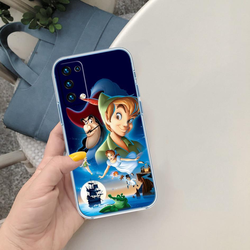 CJ85 Peter Pan Soft Shell Transparent Phone Case for Motorola Moto G7 G8 G9 G84 G85 G73 G24 G15 Z2 Play Power Plus