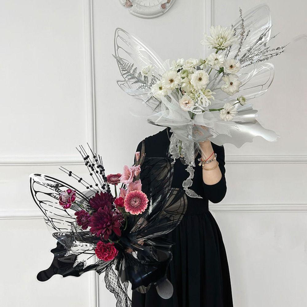 Многофункциональный пакет для одного букета Прозрачный пакет для упаковки цветов для 20 наборов Свадьбы