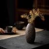 Gilt Zen Retro Pottery Vase for Dried Flower Arrangements - Small Ceramic Ornament