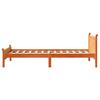 Solid Wood Bed without Mattress Wax Brown 75 x 190 cm Pine Wood