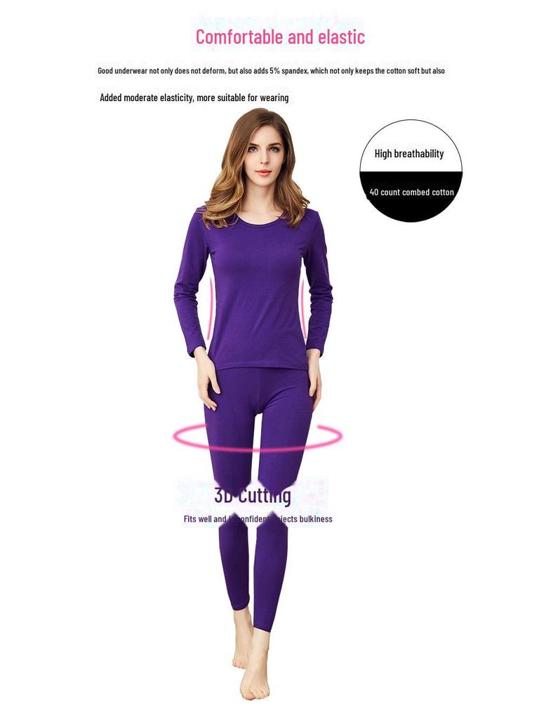 Женские леггинсы большого размера из гребенного хлопка Slim Fit Autumn