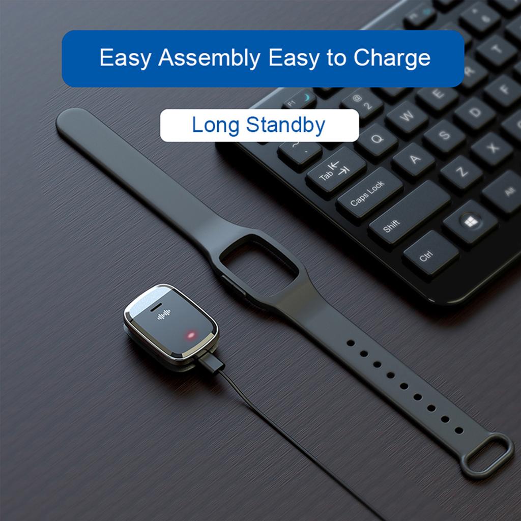 Temperature Measurement Bracelets Ultrasonic Mosquito Repellent Bands Non-Toxic Deet Free Bug