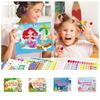 Puzzle Children Dot Colorful Book Reusable DIY Color Dot Toy  Kids Toddlers Children
