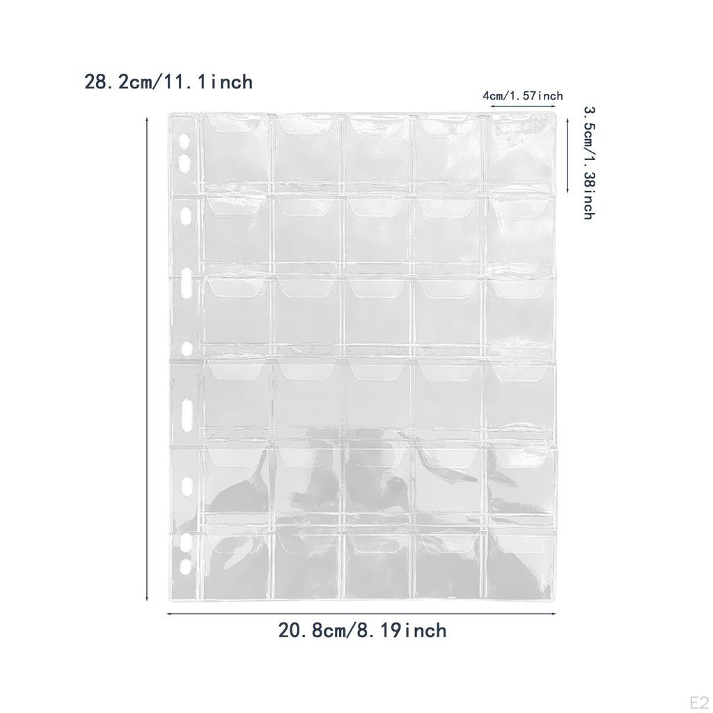 Binder Sheets for Currency Protection with Clear Sleeves