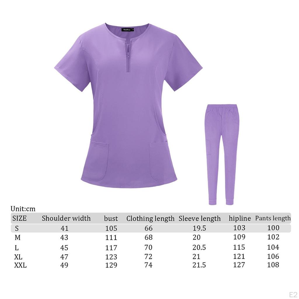 Медицинская форма Пилинг Комплект Медсестра Топ и Брюки Женские Рабочие Костюмы для Спа