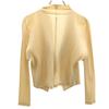 PLEATS PLEASE Made In Japan Long Sleeve Pleated Jacket 3 Beige Women Used
