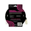 Genuine Ernie Ball 6389 Microphone Cable, 20ft, Male/Female XLR, 6.1m, White