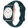 Тонкий силиконовый ремешок для Apple Watch 45 мм 44 мм 40 мм 41 мм 42-38 мм спортивный браслет для iWatch Series 8 7 SE 3 4 5 6 9 10 Ultra 2 49 мм
