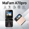 Mini Flip Mobile Phone Dual SIM Card 2G GSM 2.4 Inch Screen Speed Dial Magic Voice Torch FM Blacklist Small Flip Phone Spare Phone