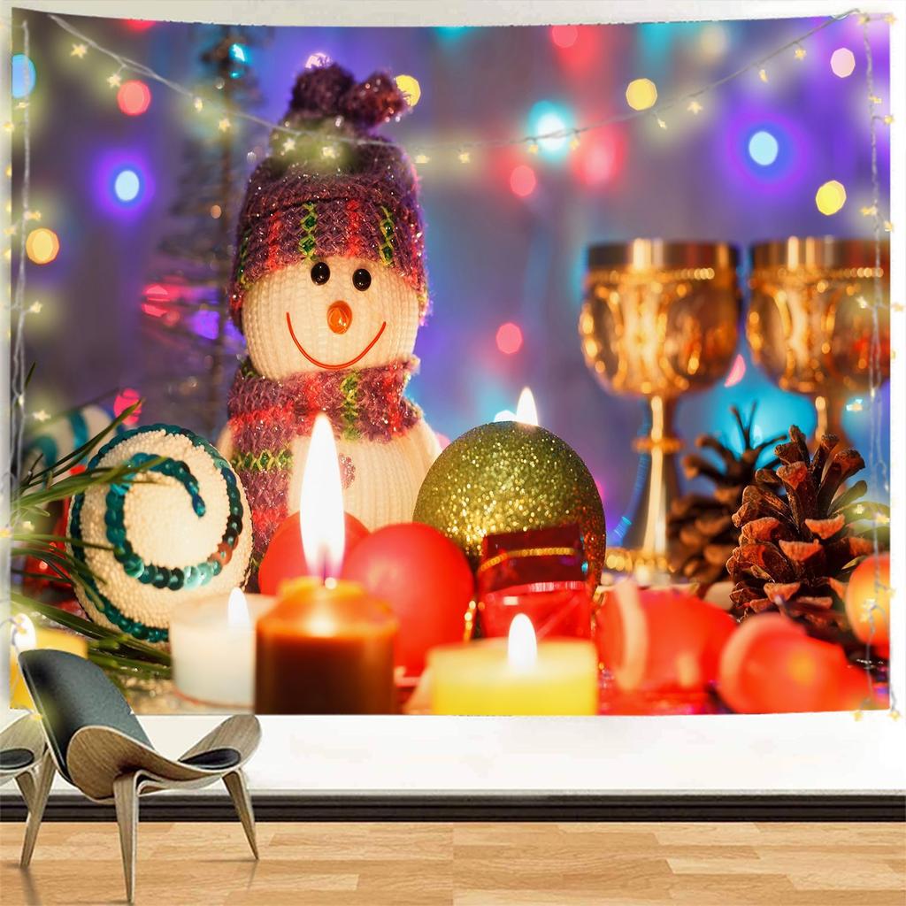 Home Decor Tapestry Christmas Wall Hanging Decoration Bedroom Living Room Wall Decor Printed Backdrop