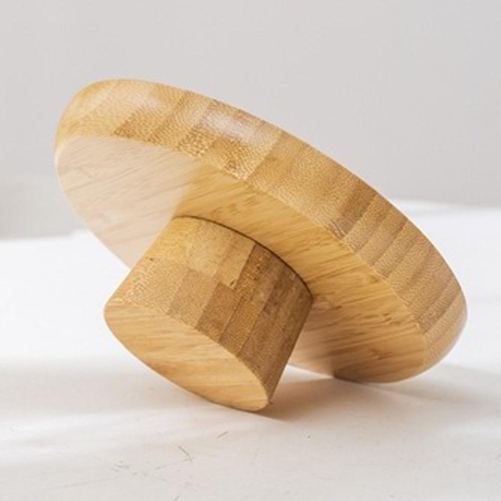 Retro Wooden Tall Tray Multifunctional Round Cake Stand Fruit Plate Cake Display Tray  Party Decor