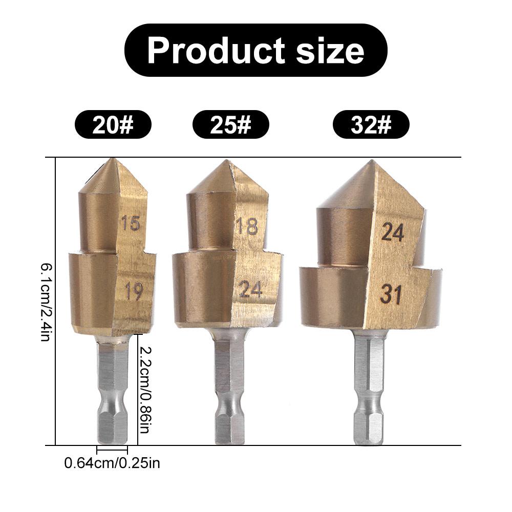 PPR водопроводные трубы зенковка сверла для расширения труб Техническое обслуживание водоснабжения и электроснабжения