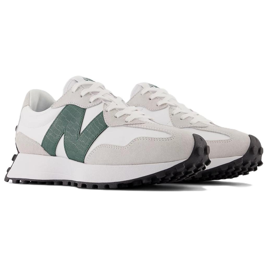 New Balance 327 Nightwatch Зеленые женские кроссовки из крокодиловой кожи Белые WS327DC