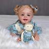 Красивая 50-сантиметровая кукла Реборн Янник, мягкое тело из ткани, кукла-симуляция, милая улыбающаяся, 3D-раскрашенная, регенерированная кукла, детская игрушка для детей от 3 лет