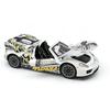 1/24 Porsche 918 Spyder Суперкар Металлическая модель автомобиля Со звуком и светом Инерционный Детская игрушка Коллекционные предметы Подарок на день рождения