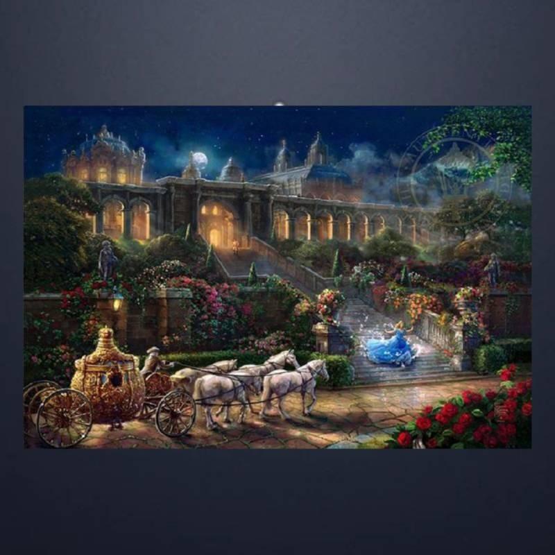 Холст Принцесса Русалка Настенное Искусство Современная Сказка Декор Детской Комнаты Живопись