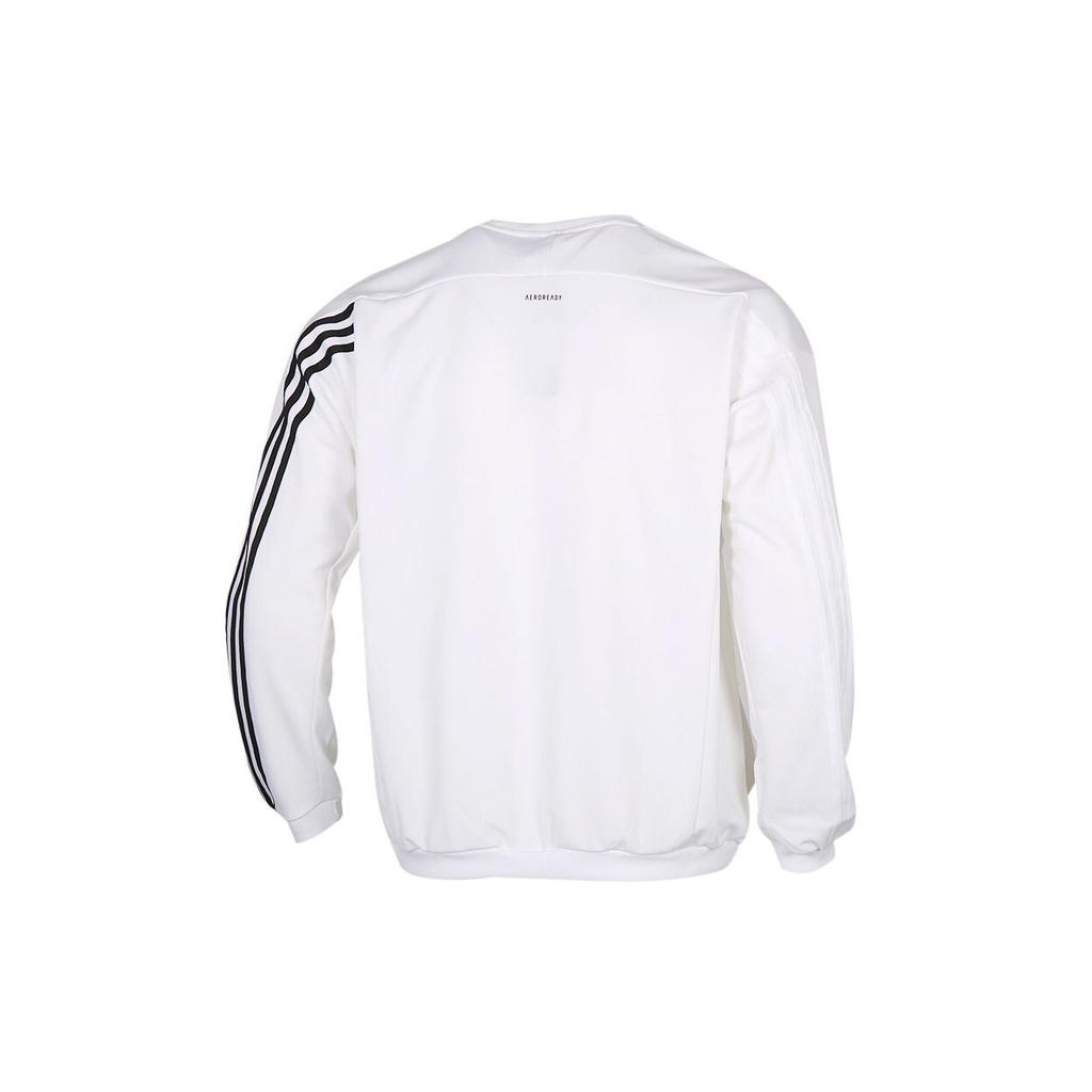 Adidas Спортивный свитер с длинным рукавом, толстовка мужская, топы, белый FM5320