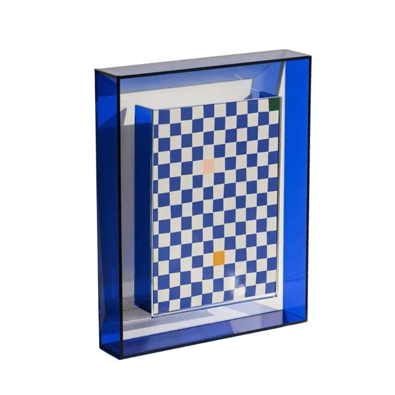 Photo Frame Acrylic Photo Holder for Desktop Display Support Horizontaled Vertical Clear