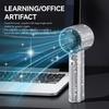 Ручной мини-вентилятор с ромбовидным узором - USB-перезаряжаемый, долговечная батарея, портативный вентилятор, стильные аксессуары