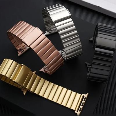 Нержавеющая сталь для Apple Watch Band Ultra 49 мм 45 мм 44 мм 41 мм 40 мм 46 мм 42 мм Металлический ремешок для iwatch Series 10 9 8 7 6 5 4 SE 3