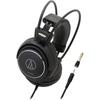 Наушники Audio Technica ATH AVC500, проводной кабель 3 м, стандартный разъем 6,3 мм, мини-разъем 3,5 мм, черный.