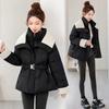 Versatile cotton clothes women's short winter fashion sense super good-looking small waist versatile and thin thickened coat