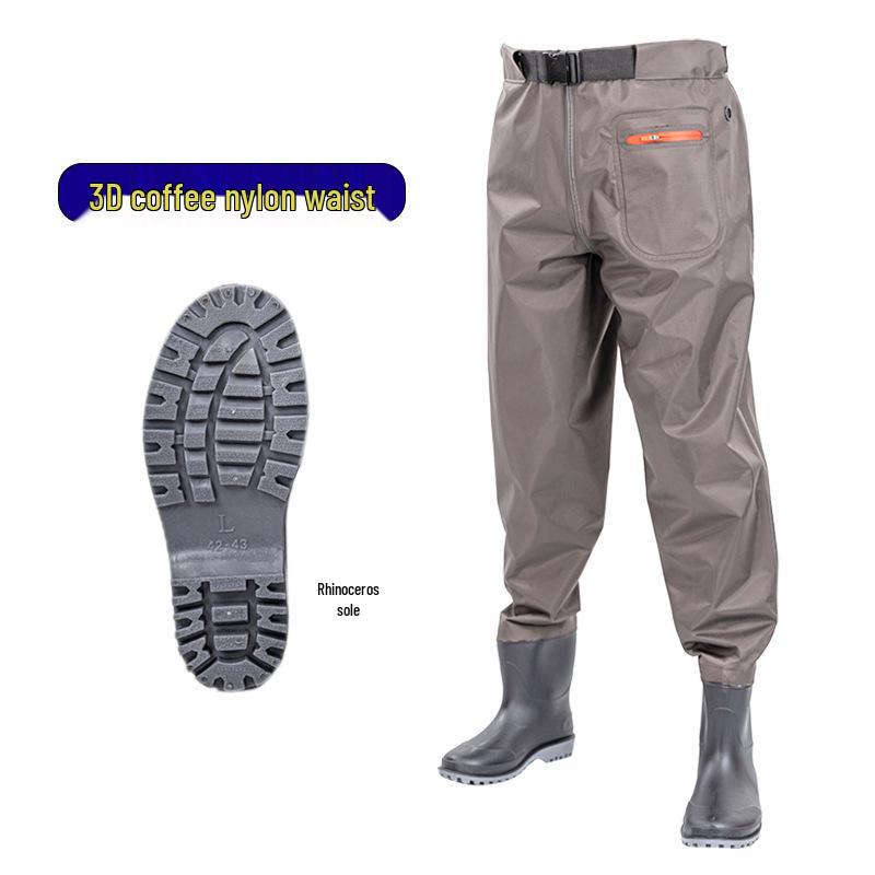 Новый нейлоновый цельный вейдинговый костюм - Полубоди рыболовные дождевые штаны